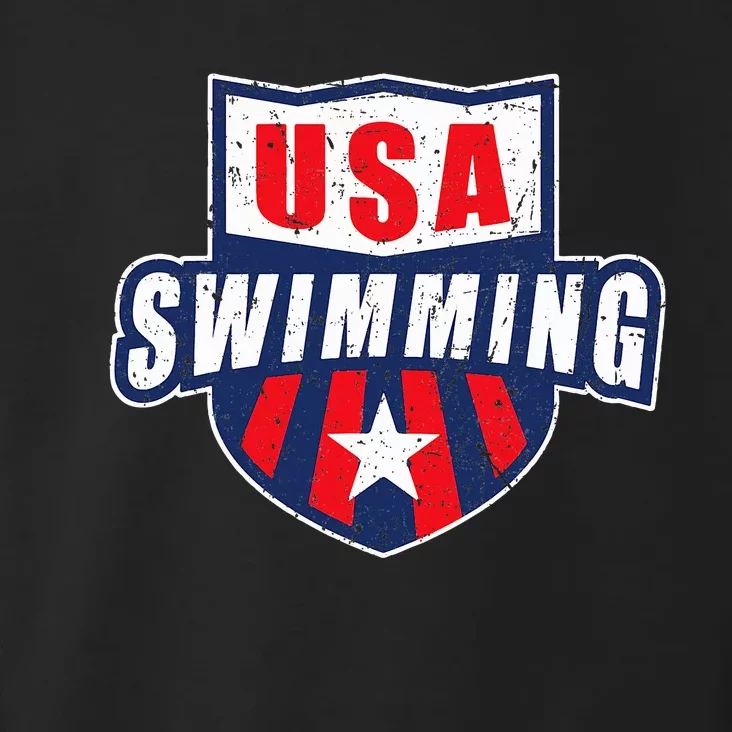 Usa Swimming Team Sports Athlete Us Swim Aquatic Toddler Hoodie