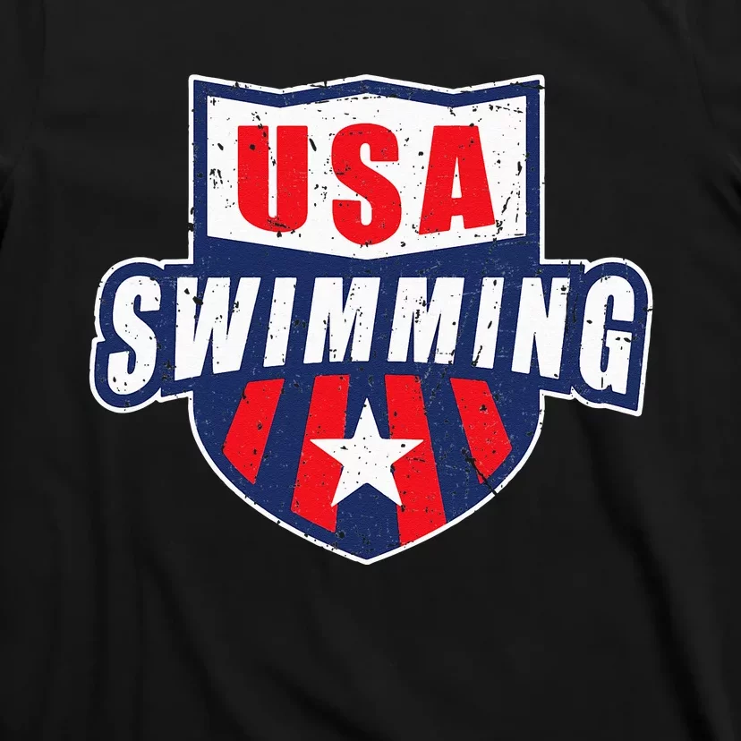 USA Swimming Team Sports Athlete US Swim Aquatic Design T-Shirt