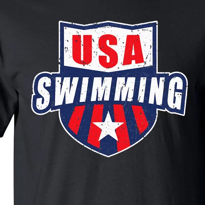 USA Swimming Team Sports Athlete US Swim Aquatic Design Tall T-Shirt