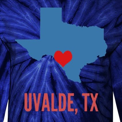 Uvalde Strong Texas Shooting School Tie-Dye Long Sleeve Shirt