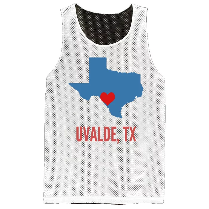 Uvalde Strong Texas Shooting School Mesh Reversible Basketball Jersey Tank