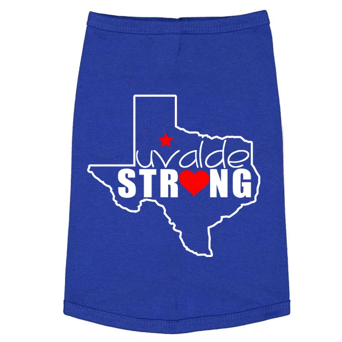 Uvalde Strong Texas Map Heart Doggie Tank