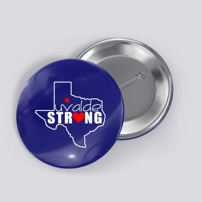 Uvalde Strong Texas Map Heart Button