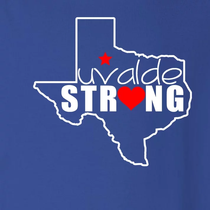 Uvalde Strong Texas Map Heart Toddler Long Sleeve Shirt