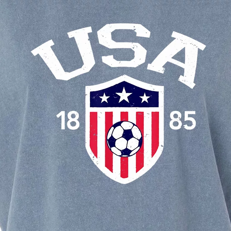 USA Soccer Team Ball Shirt America Soccer Team 2022 Garment-Dyed Women's Muscle Tee