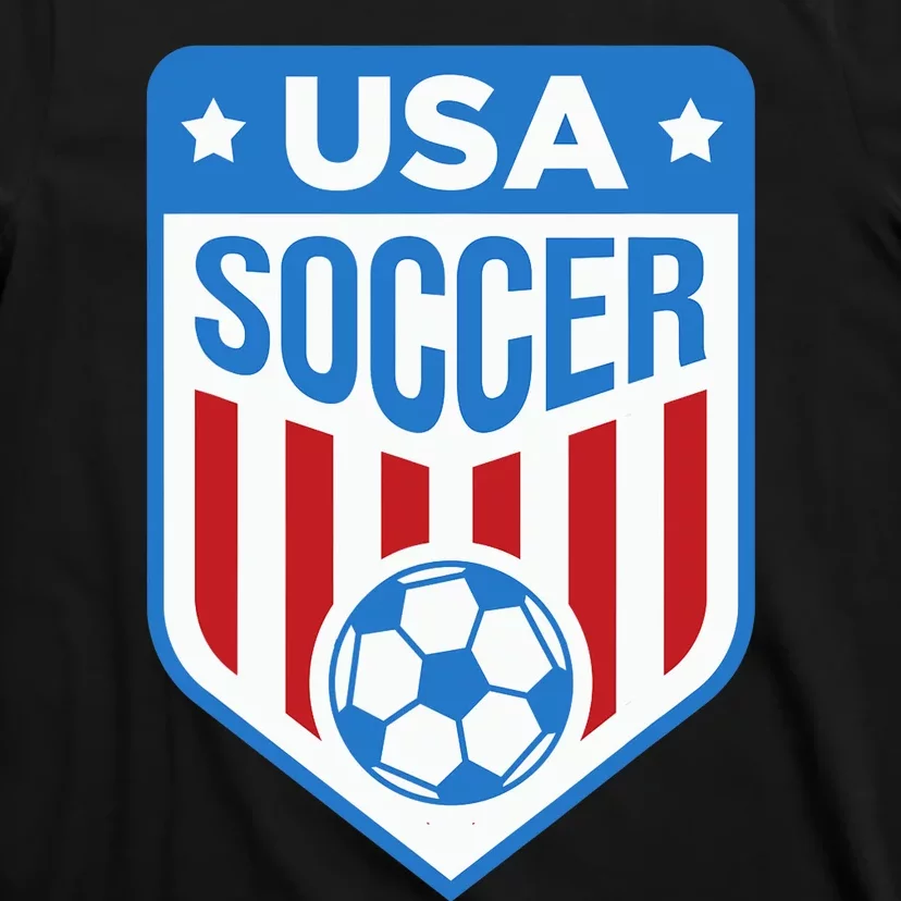 USA Soccer Team Support The Team Shirt USA Flag Football T-Shirt