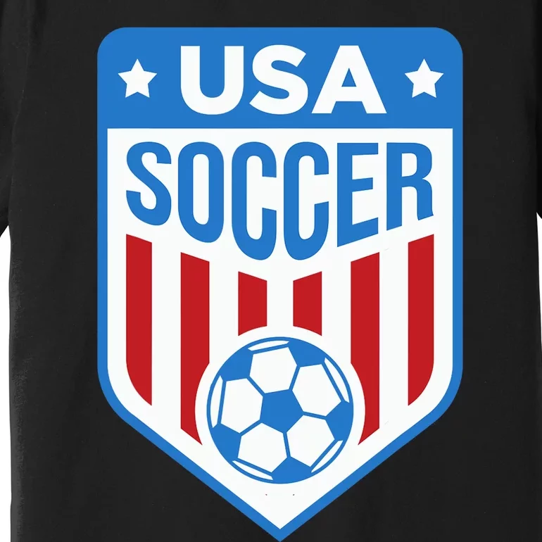 USA Soccer Team Support The Team Shirt USA Flag Football Premium T-Shirt