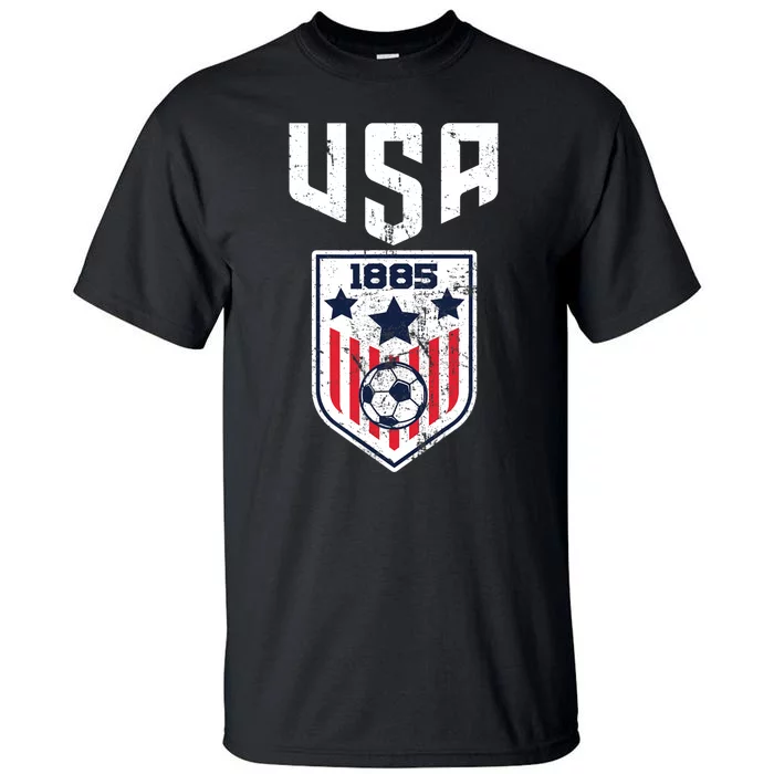 USA Soccer Team 1885 Cool Futbol Equipment Tall T-Shirt