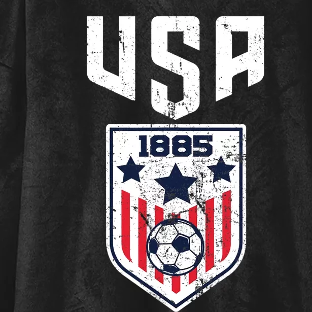 USA Soccer Team 1885 Cool Futbol Equipment Hooded Wearable Blanket