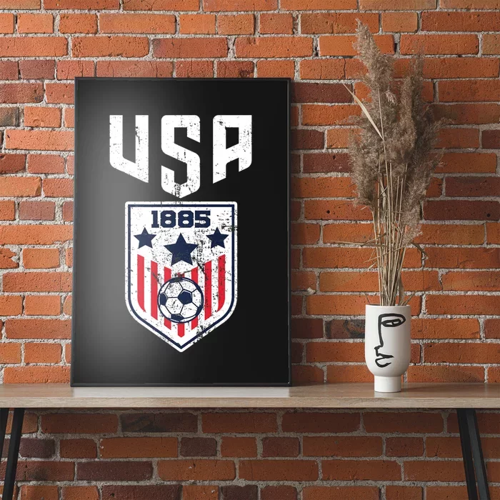 USA Soccer Team 1885 Cool Futbol Equipment Poster