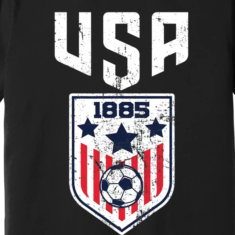 USA Soccer Team 1885 Cool Futbol Equipment Premium T-Shirt