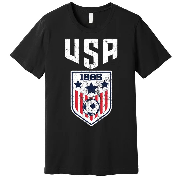 USA Soccer Team 1885 Cool Futbol Equipment Premium T-Shirt