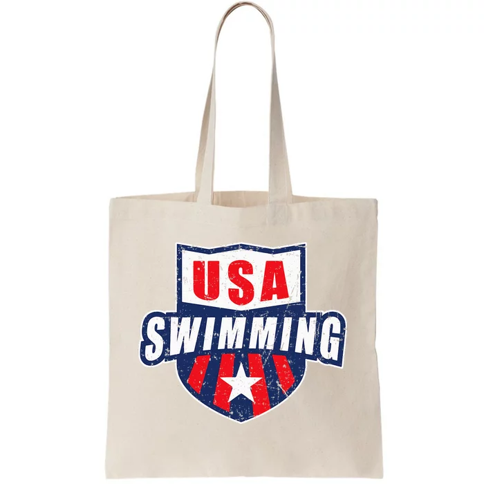 Usa Swimming Team Sports Athlete Us Swim Aquatic Tote Bag