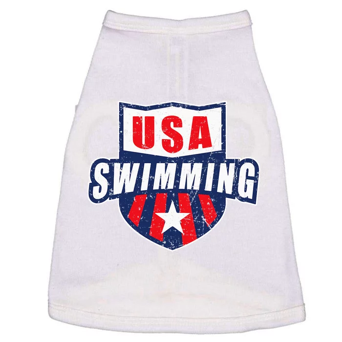 Usa Swimming Team Sports Athlete Us Swim Aquatic Doggie Tank