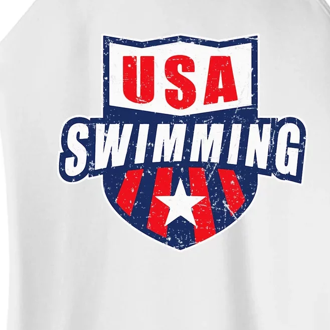 Usa Swimming Team Sports Athlete Us Swim Aquatic Women’s Perfect Tri Rocker Tank