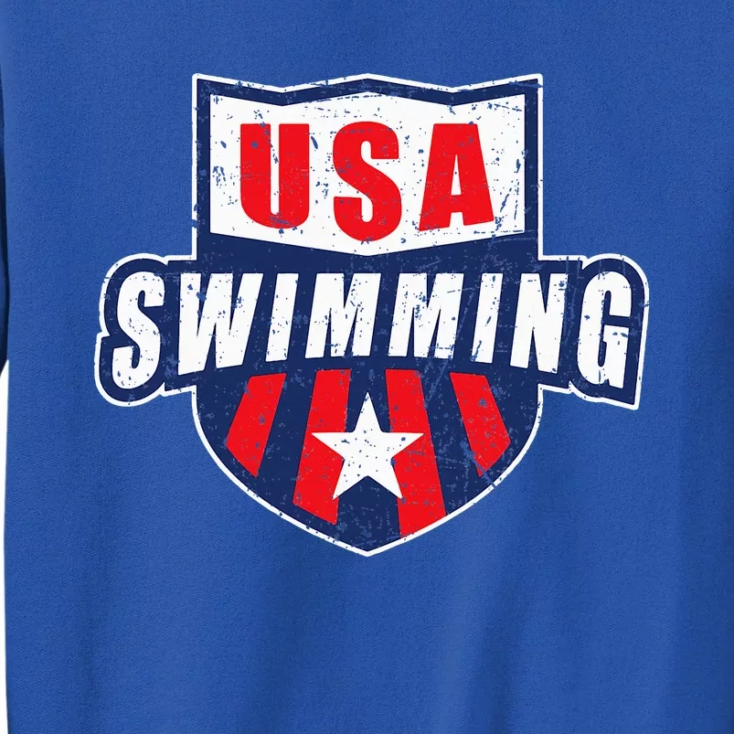 Usa Swimming Team Sports Athlete Us Swim Aquatic Sweatshirt