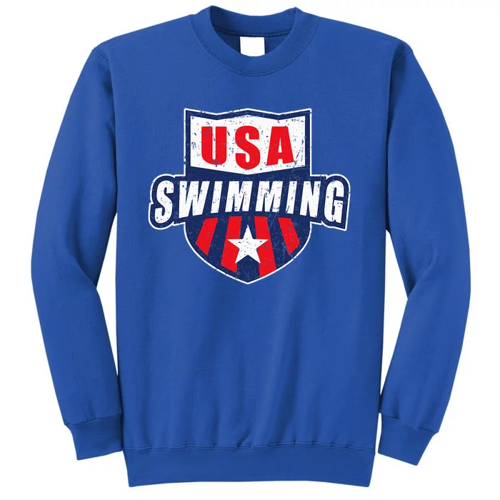 Usa Swimming Team Sports Athlete Us Swim Aquatic Sweatshirt