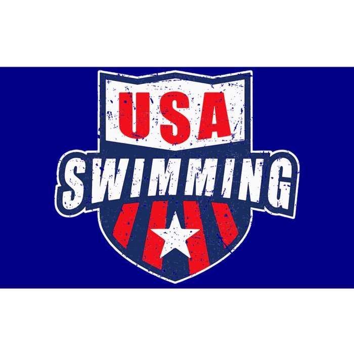 Usa Swimming Team Sports Athlete Us Swim Aquatic Bumper Sticker