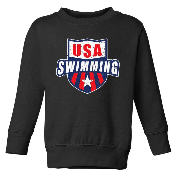 USA Swimming Team Sports Athlete US Swim Toddler Sweatshirt