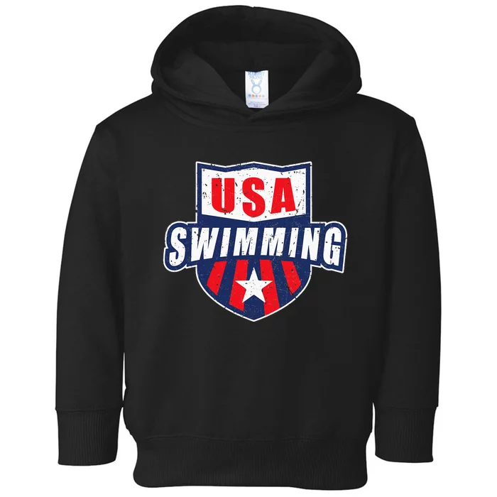 USA Swimming Team Sports Athlete US Swim Toddler Hoodie