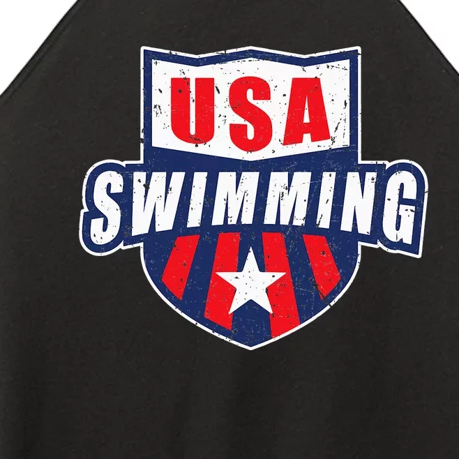 USA Swimming Team Sports Athlete US Swim Women’s Perfect Tri Rocker Tank