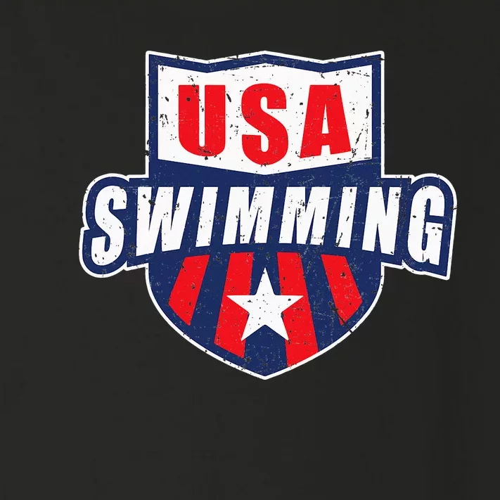 USA Swimming Team Sports Athlete US Swim Aquatic Design Toddler Long Sleeve Shirt