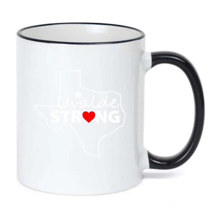 Uvalde Strong Texas Strong Black Color Changing Mug