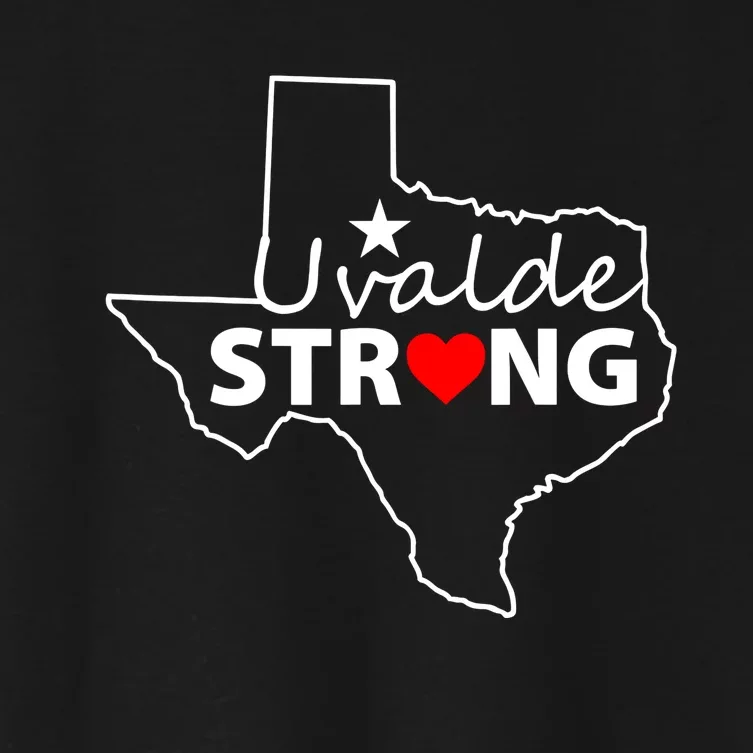 Uvalde Strong Texas Strong Women's Crop Top Tee