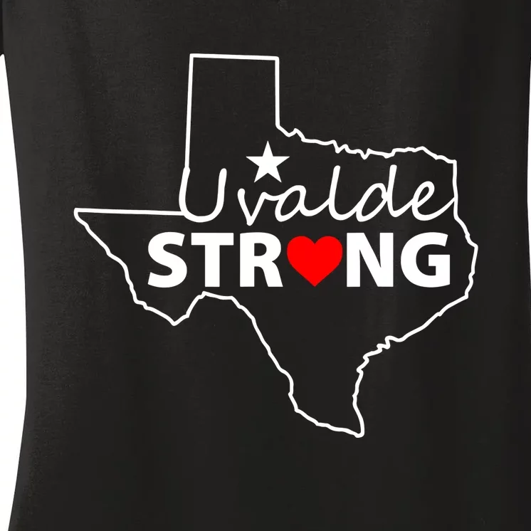 Uvalde Strong Texas Strong Women's V-Neck T-Shirt