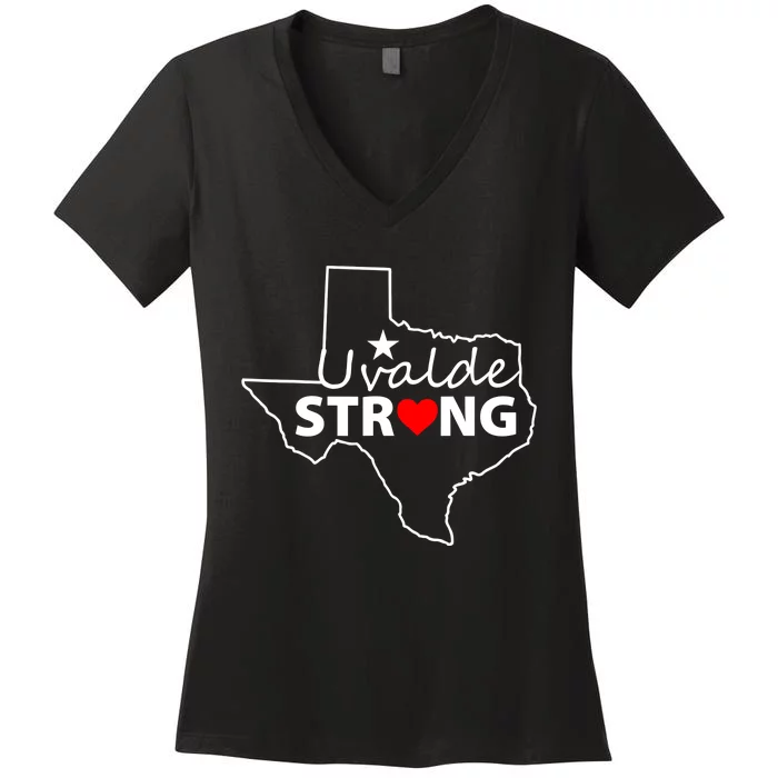 Uvalde Strong Texas Strong Women's V-Neck T-Shirt