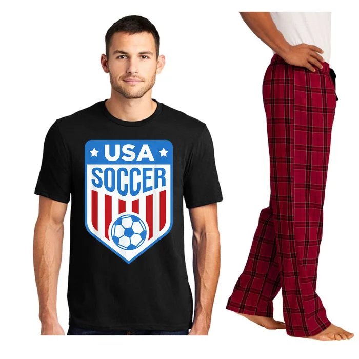 USA Soccer Team Support the Team Shirt USA Flag Football Pajama Set