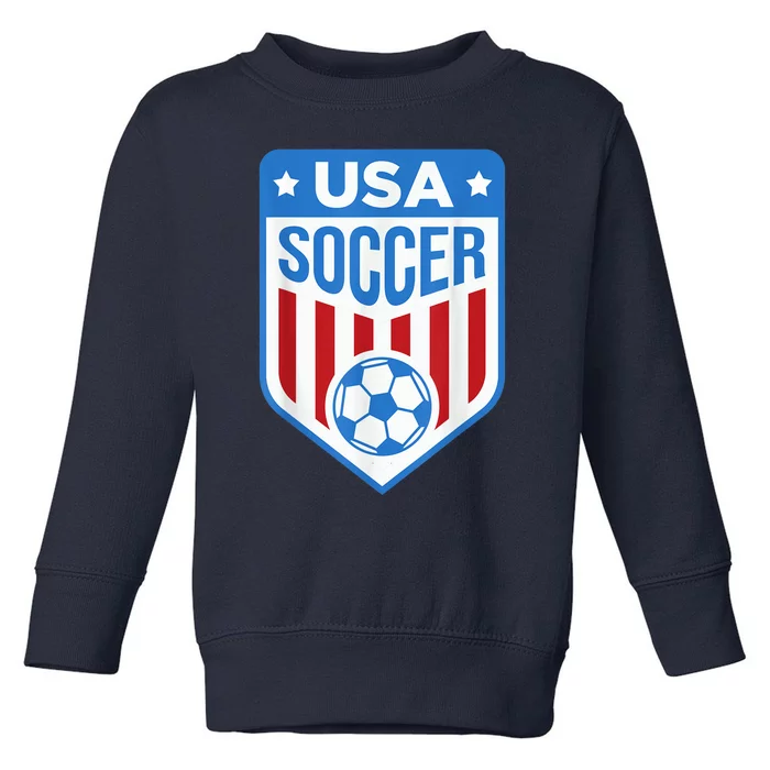 USA Soccer Team Support the Team Shirt USA Flag Football Toddler Sweatshirt