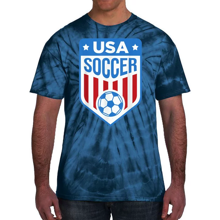 USA Soccer Team Support the Team Shirt USA Flag Football Tie-Dye T-Shirt