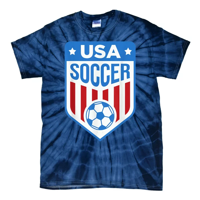 USA Soccer Team Support the Team Shirt USA Flag Football Tie-Dye T-Shirt