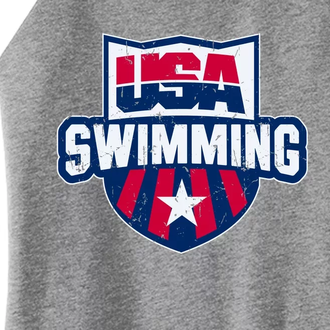 Usa Swimming Team Sports Athlete Us Swim Aquatic Women’s Perfect Tri Rocker Tank