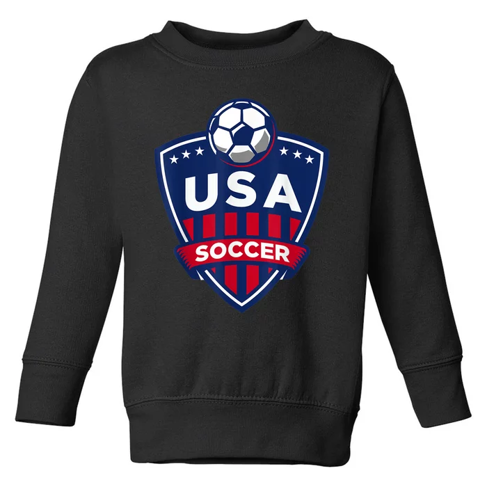 USA Soccer Team Support The Team Shirt USA Flag Football TShirt Toddler Sweatshirt