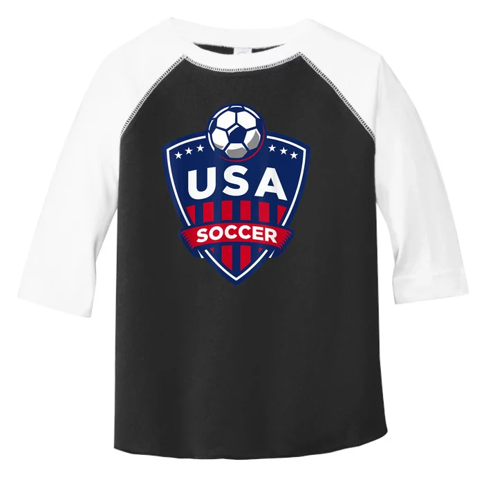 USA Soccer Team Support The Team Shirt USA Flag Football TShirt Toddler Fine Jersey T-Shirt