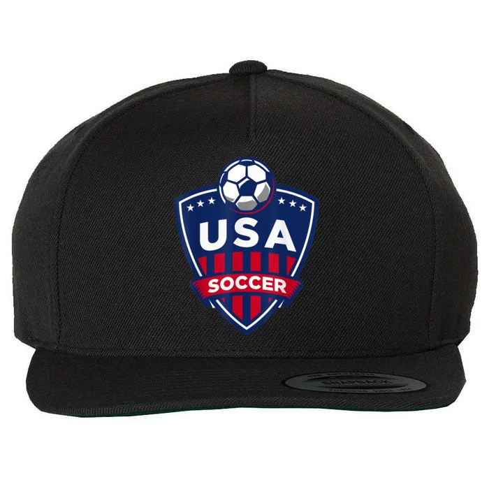 USA Soccer Team Support The Team Shirt USA Flag Football TShirt Wool Snapback Cap