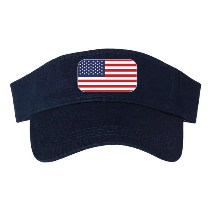 US Team Flag American Clothing For Sports Events Valucap Bio-Washed Visor