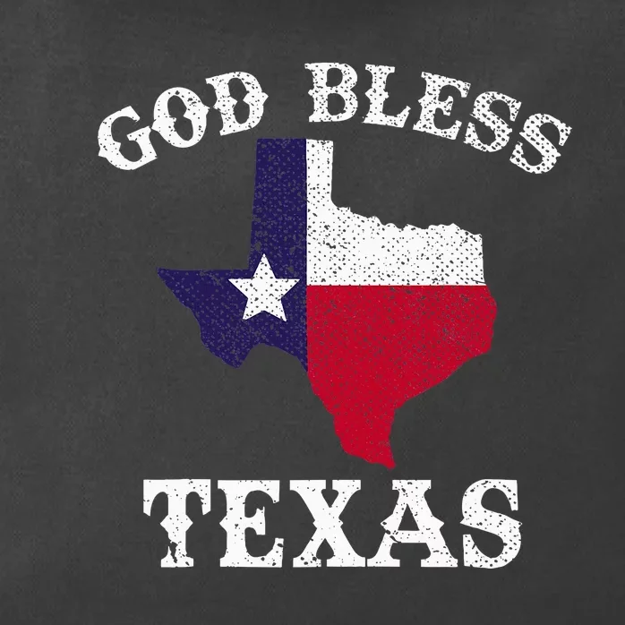 Us State Texas Flag Texan God Bless Texas Zip Tote Bag