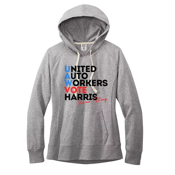 Union Strong Uaw For Harris 2024 Women's Fleece Hoodie