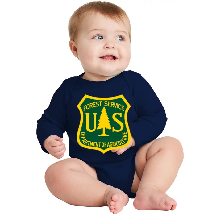 United States Us Forest Service Departt Of Agriculture Gift Baby Long Sleeve Bodysuit