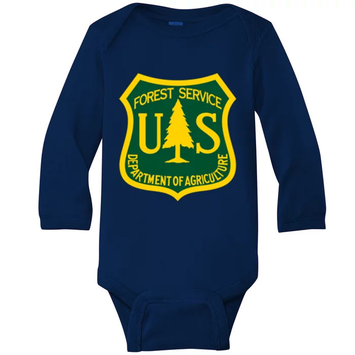 United States Us Forest Service Departt Of Agriculture Gift Baby Long Sleeve Bodysuit