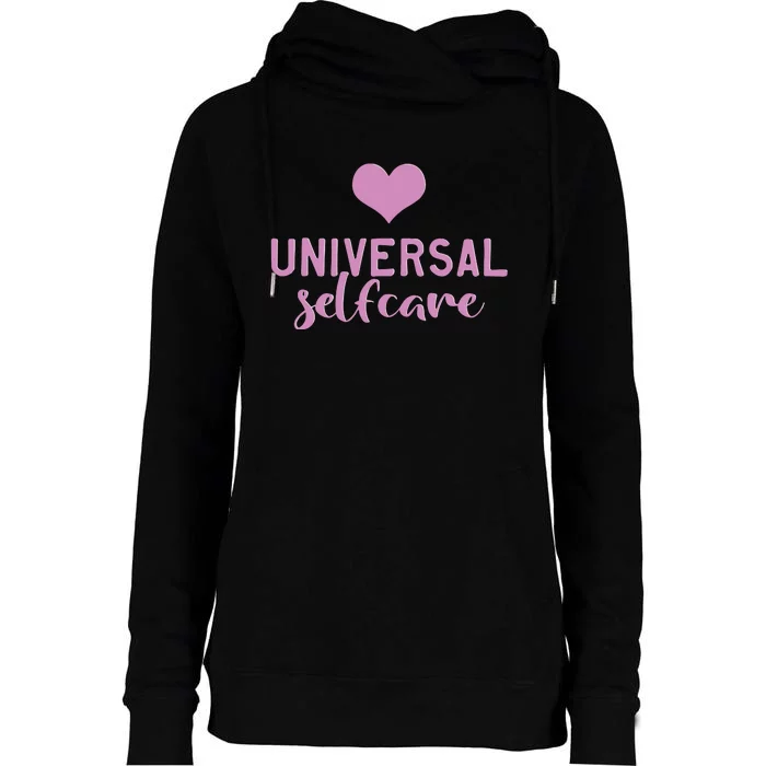 Universal Selfcare Womens Funnel Neck Pullover Hood