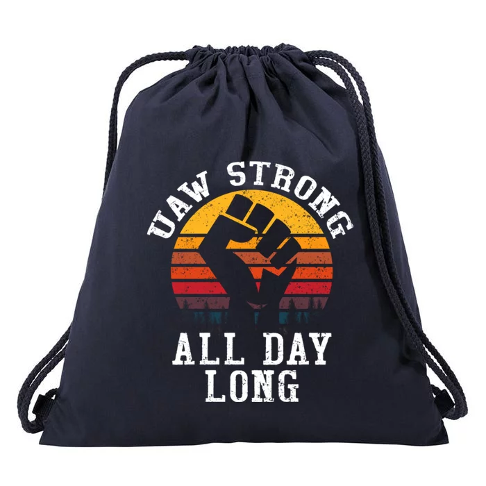 UAW Strong UAW Proud Union Pride UAW Laborer Worker Drawstring Bag