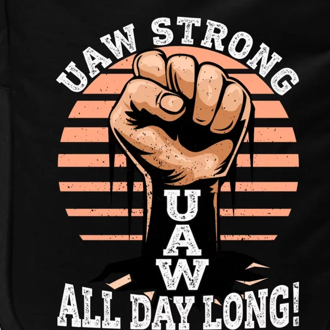 UAW Strong UAW Proud Union Pride UAW Laborer Worker Impact Tech Backpack