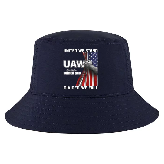 Uaw Strong United We Stand Proud Union Uaw Red Cool Comfort Performance Bucket Hat