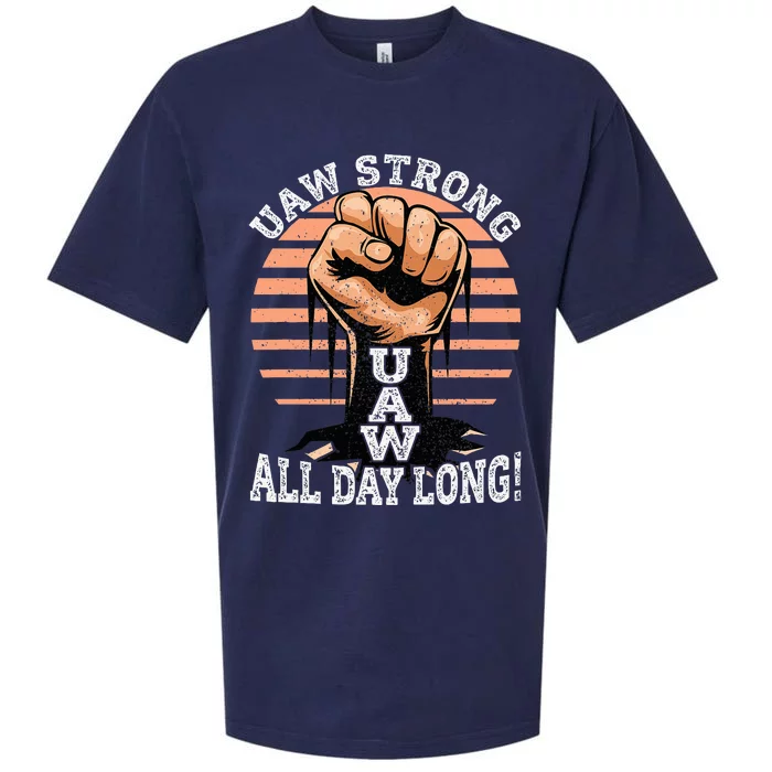 UAW Strong UAW Proud Union Pride UAW Laborer Worker Sueded Cloud Jersey T-Shirt