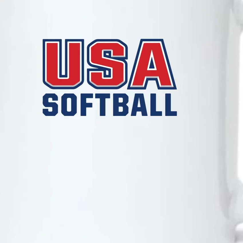 Usa Softball Black Color Changing Mug