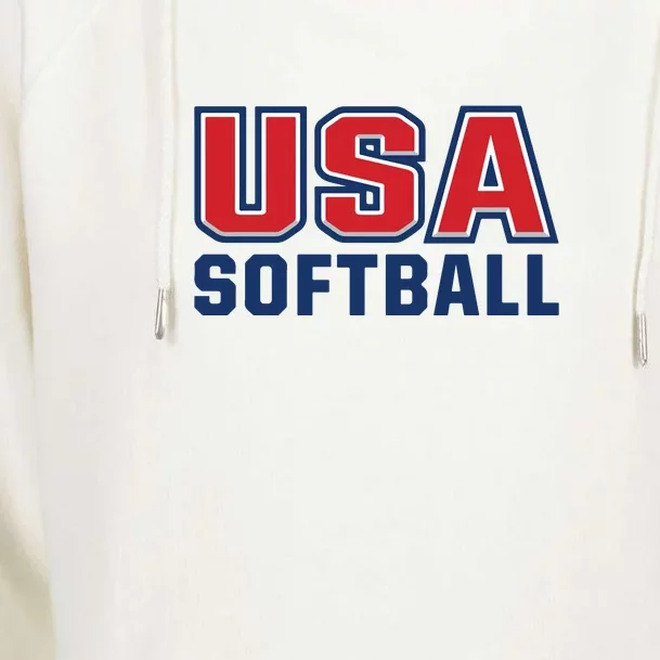 Usa Softball Womens Funnel Neck Pullover Hood